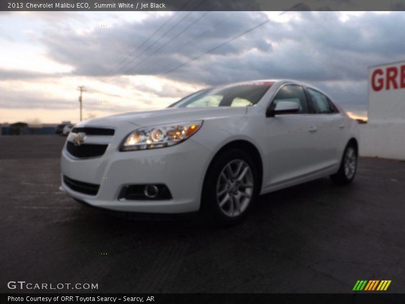 Summit White / Jet Black 2013 Chevrolet Malibu ECO