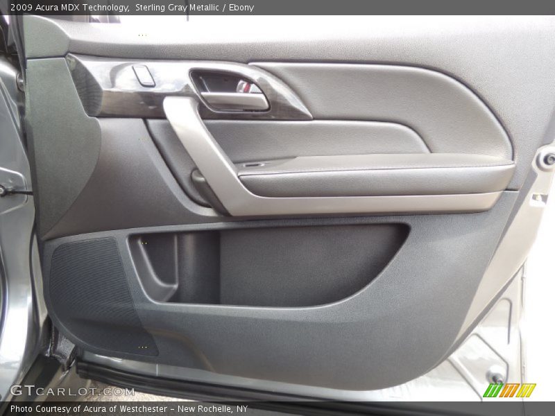 Sterling Gray Metallic / Ebony 2009 Acura MDX Technology
