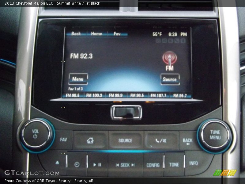 Summit White / Jet Black 2013 Chevrolet Malibu ECO