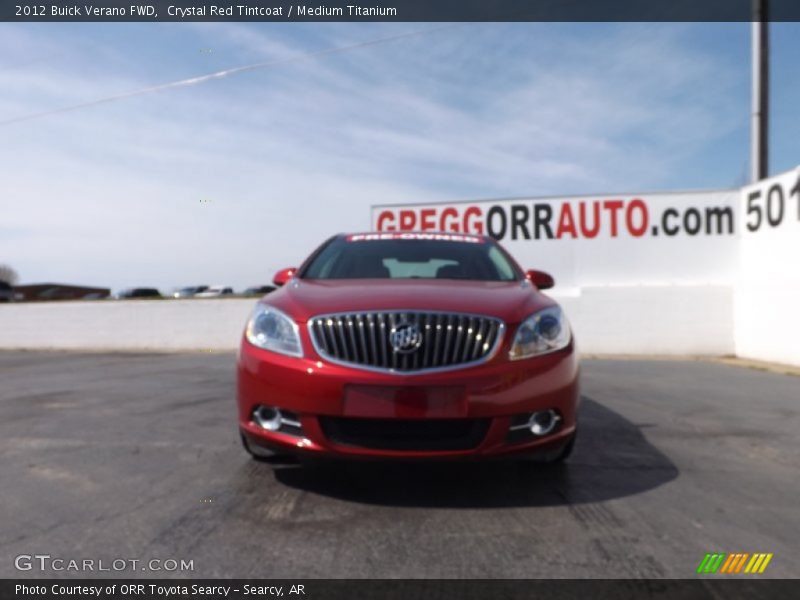 Crystal Red Tintcoat / Medium Titanium 2012 Buick Verano FWD