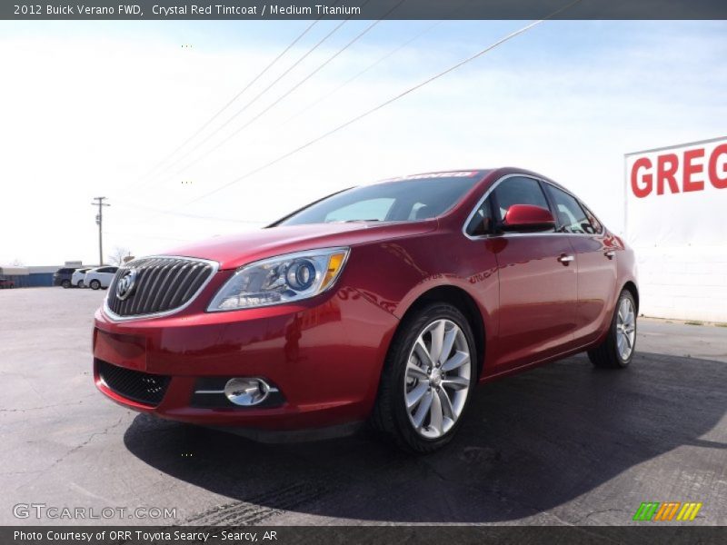 Crystal Red Tintcoat / Medium Titanium 2012 Buick Verano FWD
