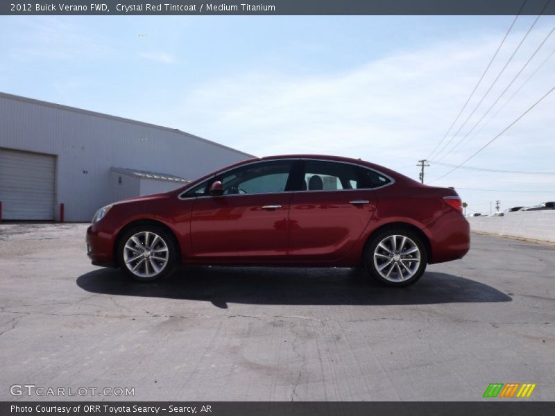 Crystal Red Tintcoat / Medium Titanium 2012 Buick Verano FWD