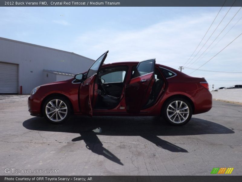 Crystal Red Tintcoat / Medium Titanium 2012 Buick Verano FWD