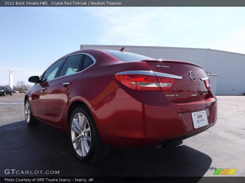 Crystal Red Tintcoat / Medium Titanium 2012 Buick Verano FWD