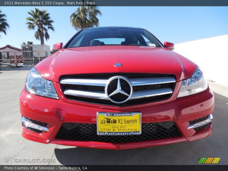 Mars Red / Black 2013 Mercedes-Benz C 250 Coupe