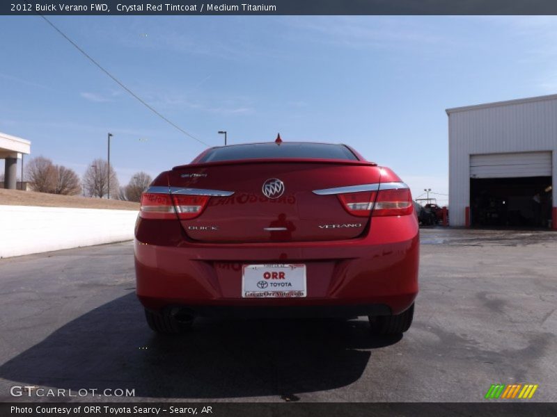 Crystal Red Tintcoat / Medium Titanium 2012 Buick Verano FWD