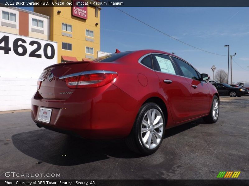 Crystal Red Tintcoat / Medium Titanium 2012 Buick Verano FWD