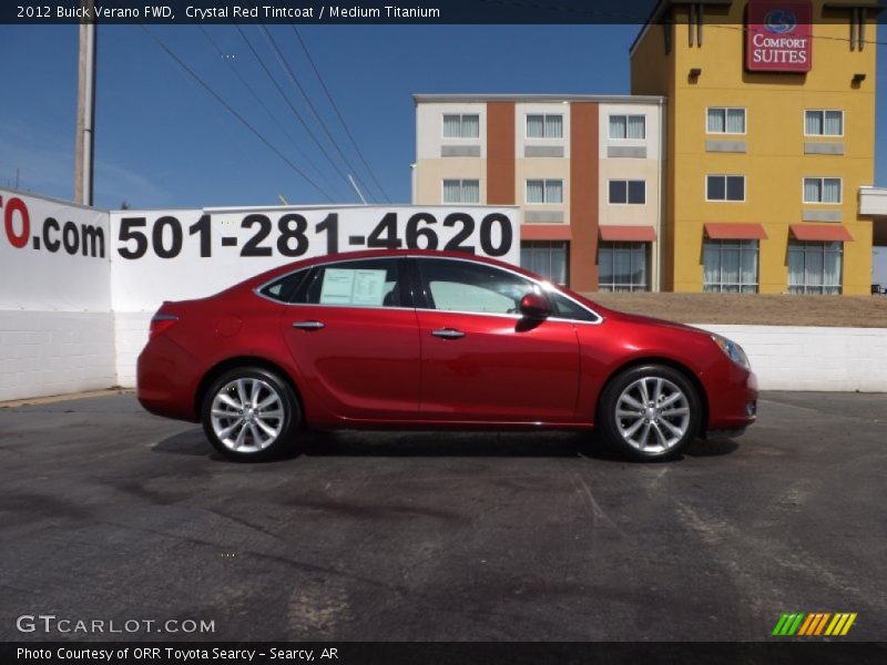 Crystal Red Tintcoat / Medium Titanium 2012 Buick Verano FWD