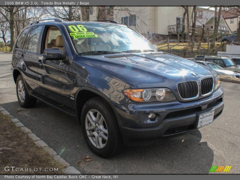 Toledo Blue Metallic / Beige 2006 BMW X5 3.0i