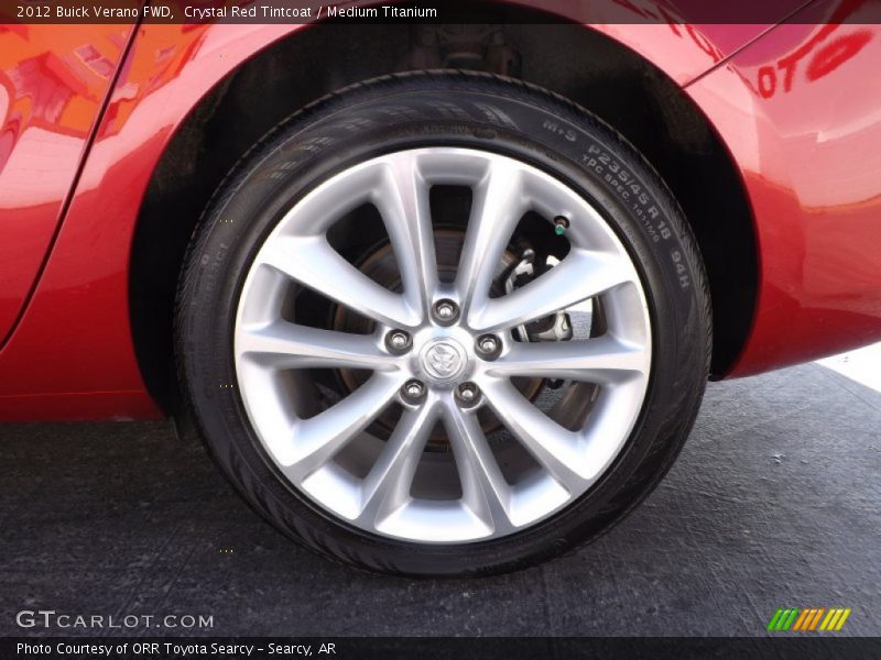 Crystal Red Tintcoat / Medium Titanium 2012 Buick Verano FWD