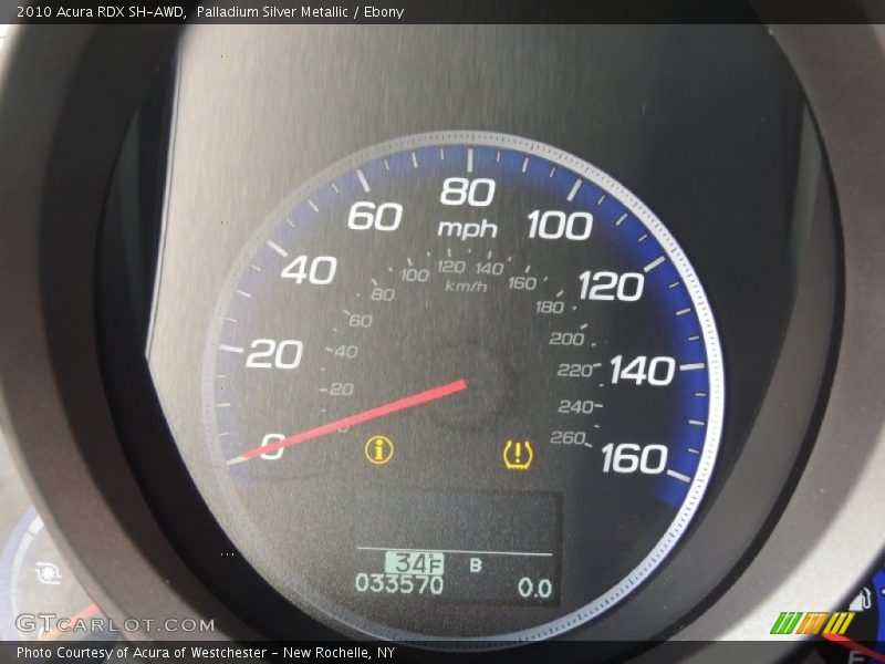 Palladium Silver Metallic / Ebony 2010 Acura RDX SH-AWD