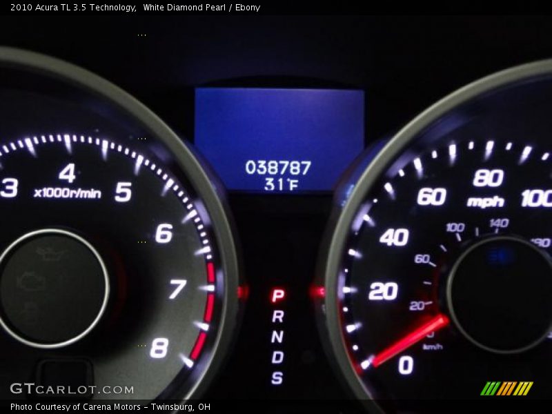 White Diamond Pearl / Ebony 2010 Acura TL 3.5 Technology