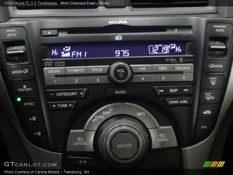 White Diamond Pearl / Ebony 2010 Acura TL 3.5 Technology