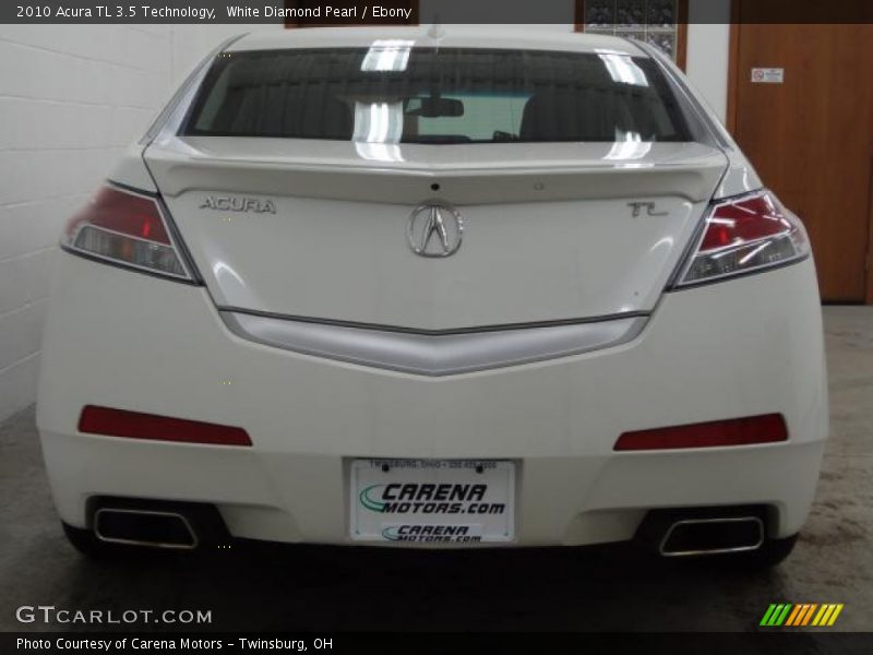 White Diamond Pearl / Ebony 2010 Acura TL 3.5 Technology