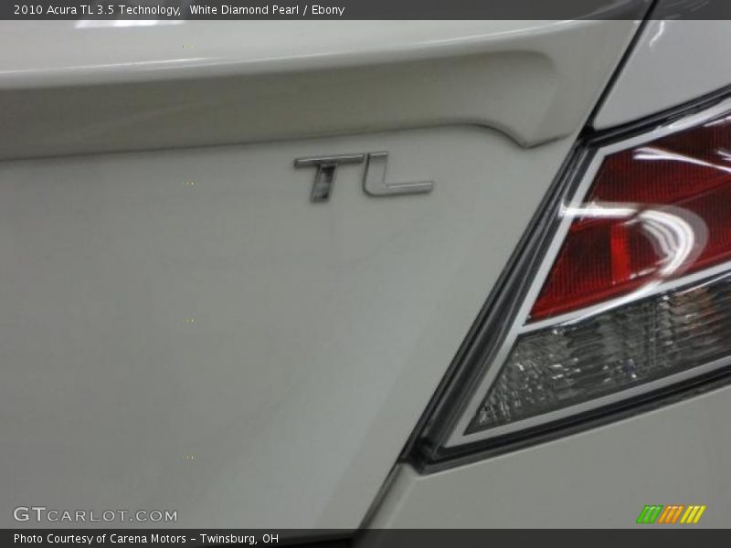 White Diamond Pearl / Ebony 2010 Acura TL 3.5 Technology