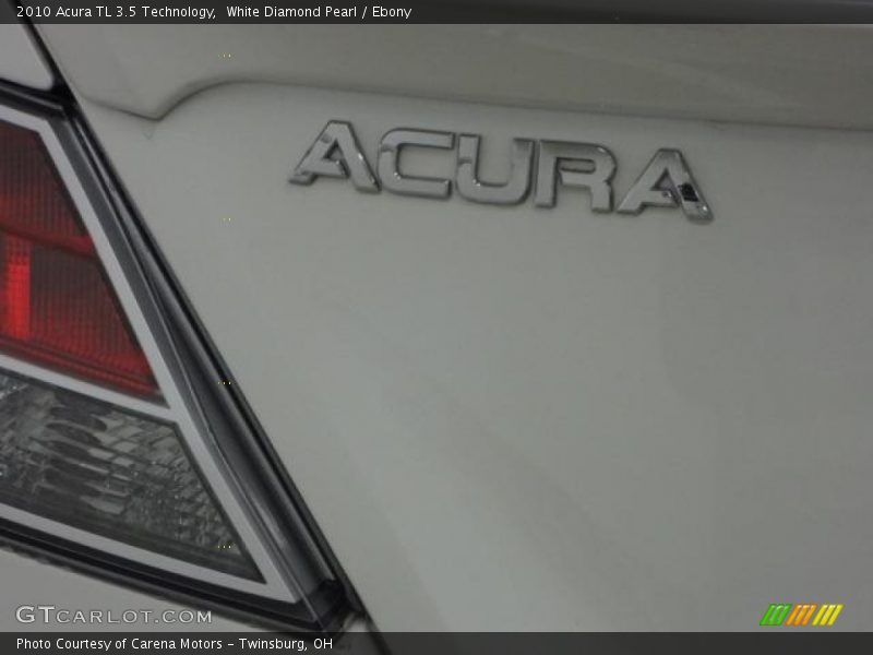 White Diamond Pearl / Ebony 2010 Acura TL 3.5 Technology