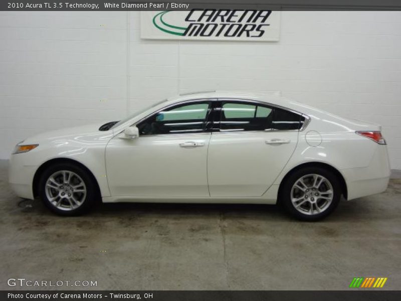 White Diamond Pearl / Ebony 2010 Acura TL 3.5 Technology