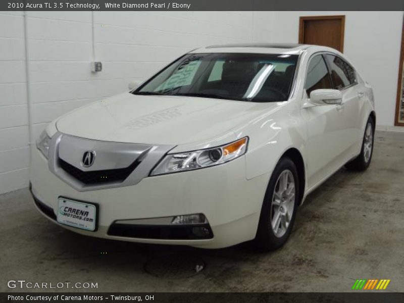 White Diamond Pearl / Ebony 2010 Acura TL 3.5 Technology