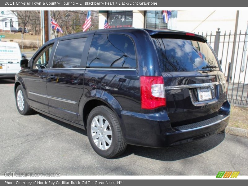Blackberry Pearl / Black/Light Graystone 2011 Chrysler Town & Country Touring - L