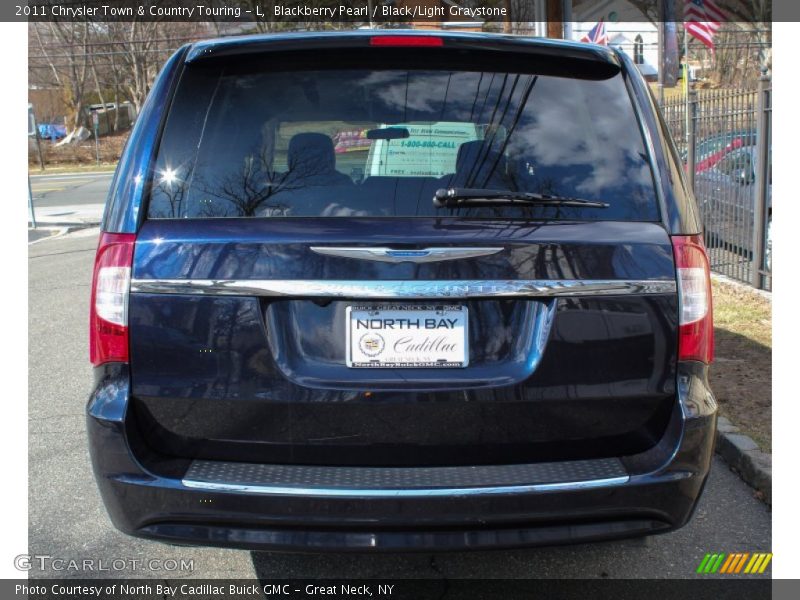 Blackberry Pearl / Black/Light Graystone 2011 Chrysler Town & Country Touring - L