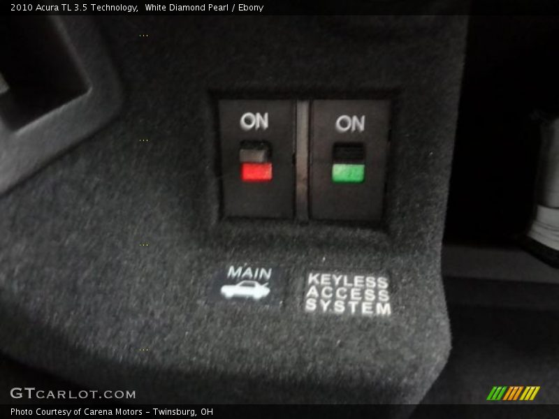 White Diamond Pearl / Ebony 2010 Acura TL 3.5 Technology