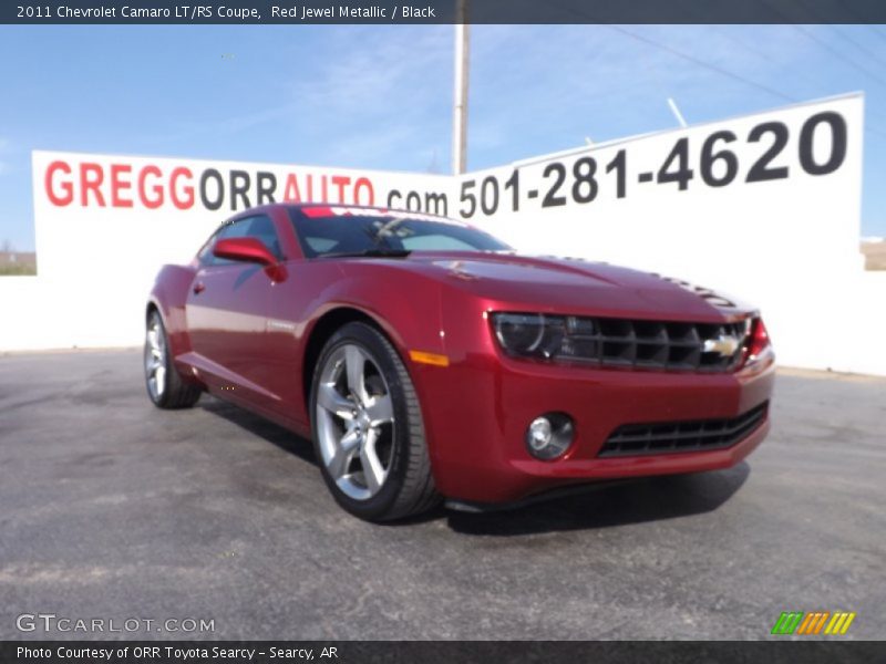 Red Jewel Metallic / Black 2011 Chevrolet Camaro LT/RS Coupe