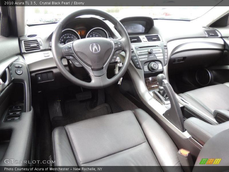 Crystal Black Pearl / Ebony 2010 Acura TL 3.5