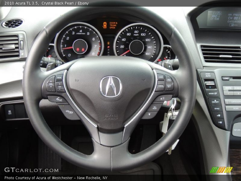 Crystal Black Pearl / Ebony 2010 Acura TL 3.5