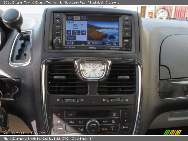 Blackberry Pearl / Black/Light Graystone 2011 Chrysler Town & Country Touring - L