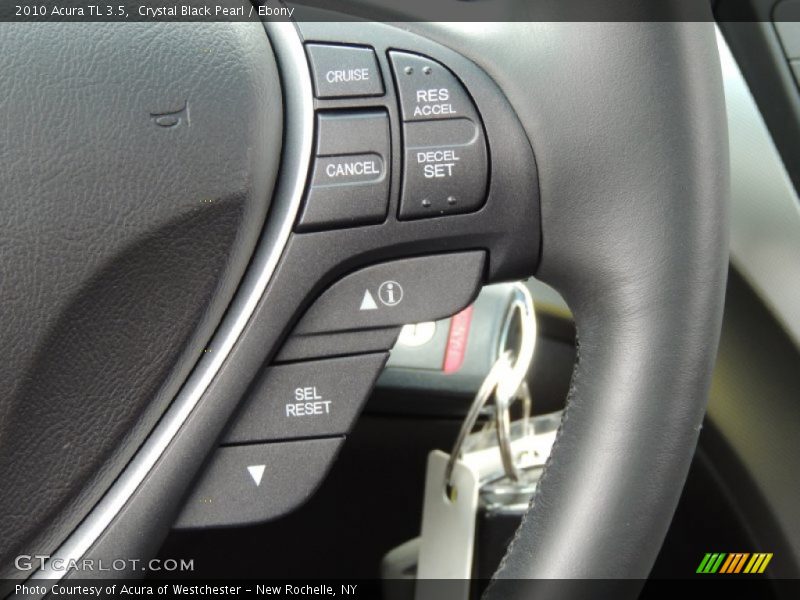 Crystal Black Pearl / Ebony 2010 Acura TL 3.5