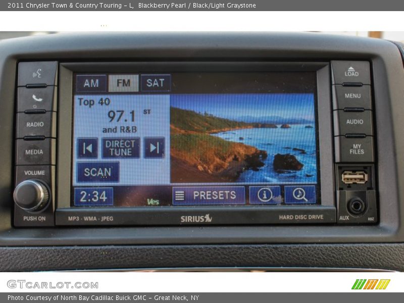 Blackberry Pearl / Black/Light Graystone 2011 Chrysler Town & Country Touring - L