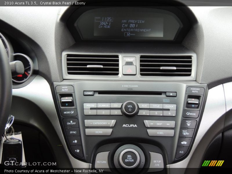 Crystal Black Pearl / Ebony 2010 Acura TL 3.5