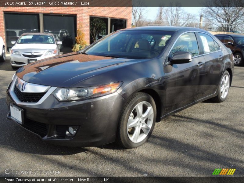 Grigio Metallic / Taupe 2010 Acura TSX Sedan