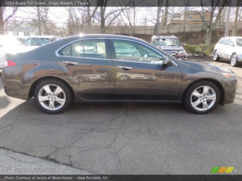 Grigio Metallic / Taupe 2010 Acura TSX Sedan