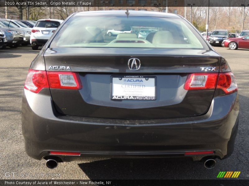Grigio Metallic / Taupe 2010 Acura TSX Sedan