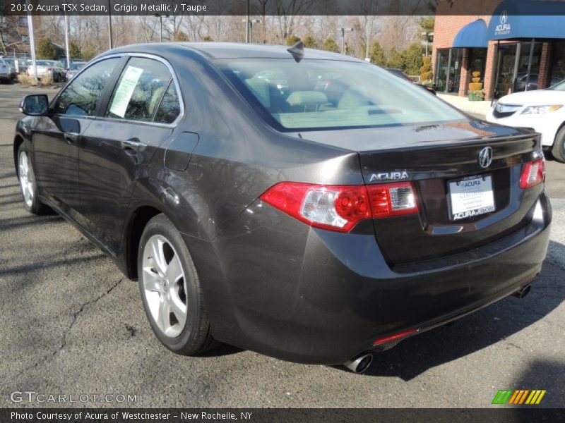 Grigio Metallic / Taupe 2010 Acura TSX Sedan