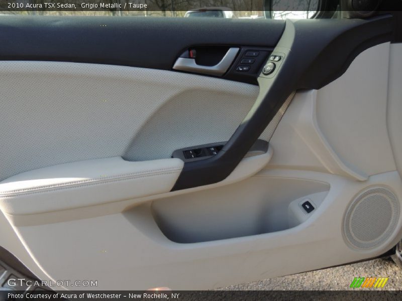 Grigio Metallic / Taupe 2010 Acura TSX Sedan