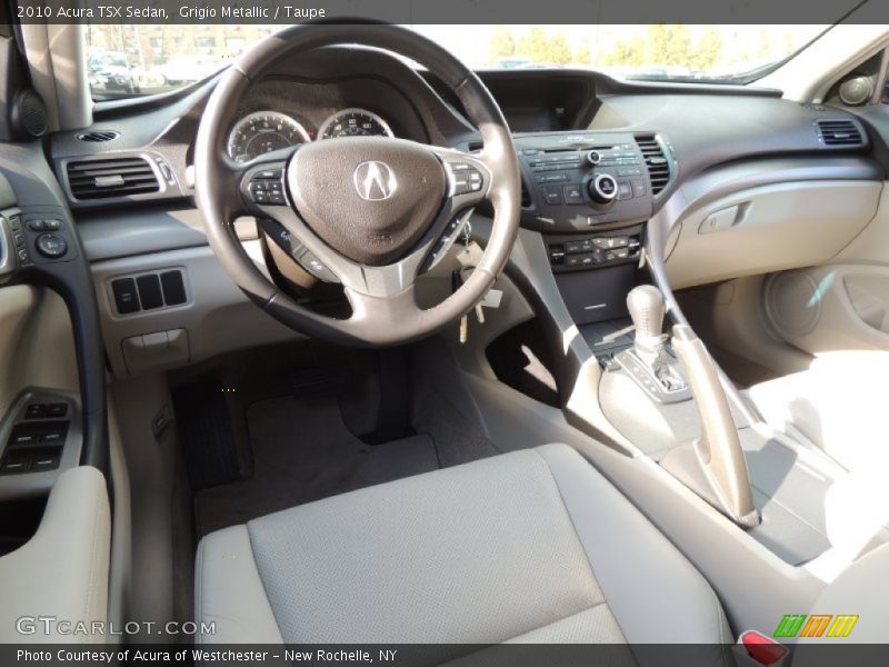 Grigio Metallic / Taupe 2010 Acura TSX Sedan