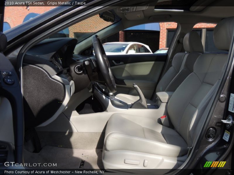 Grigio Metallic / Taupe 2010 Acura TSX Sedan