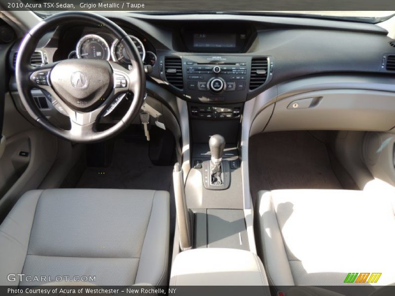Grigio Metallic / Taupe 2010 Acura TSX Sedan