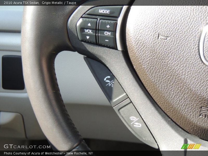 Grigio Metallic / Taupe 2010 Acura TSX Sedan