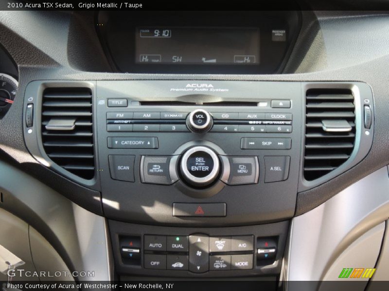 Grigio Metallic / Taupe 2010 Acura TSX Sedan