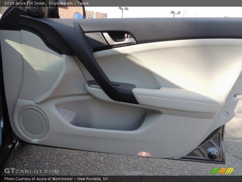 Grigio Metallic / Taupe 2010 Acura TSX Sedan