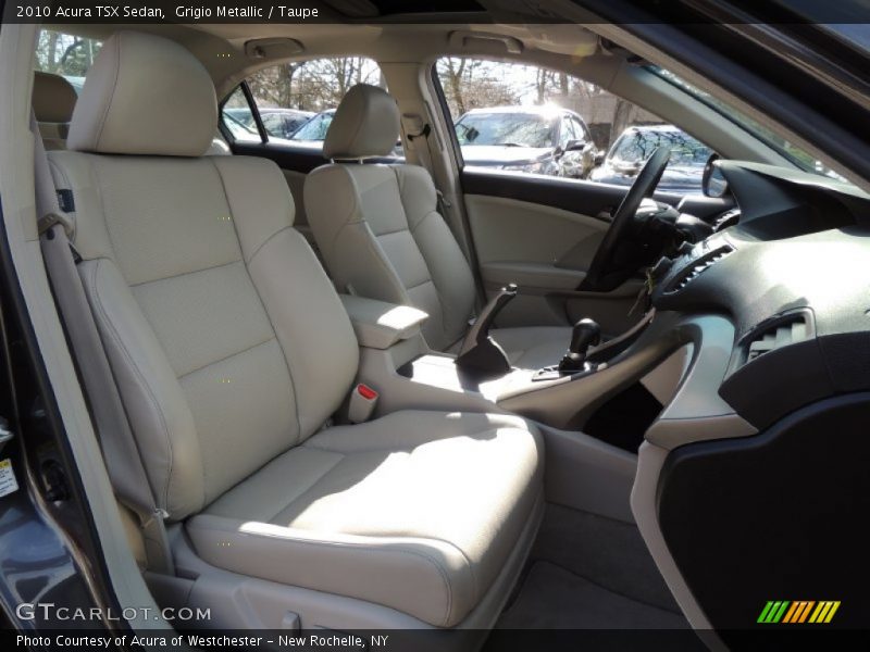 Grigio Metallic / Taupe 2010 Acura TSX Sedan