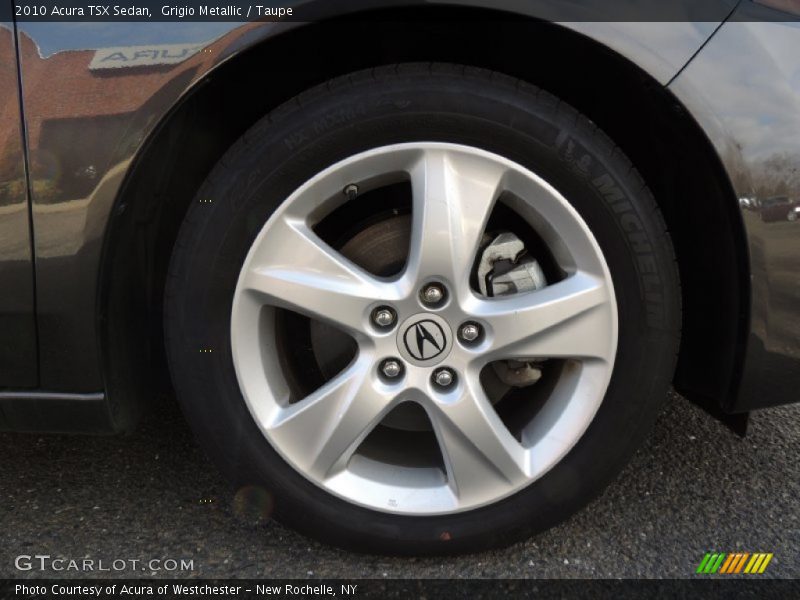 Grigio Metallic / Taupe 2010 Acura TSX Sedan