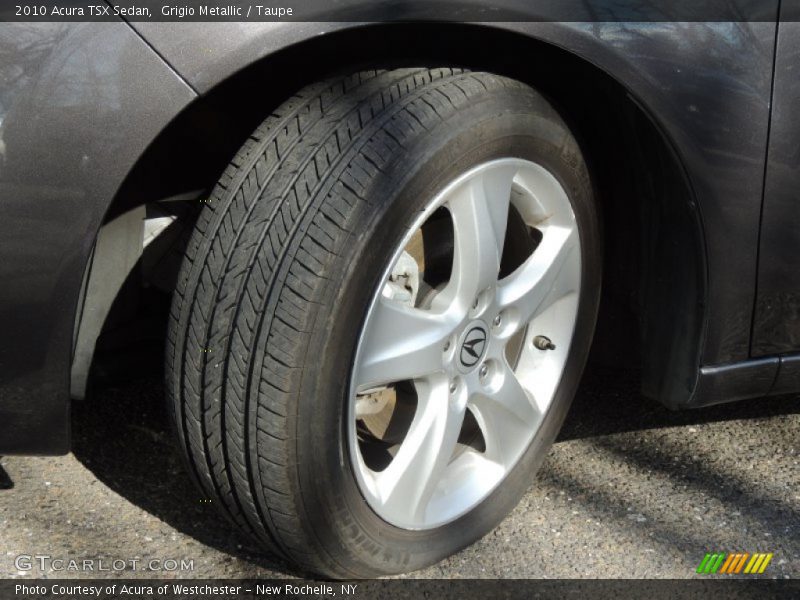 Grigio Metallic / Taupe 2010 Acura TSX Sedan