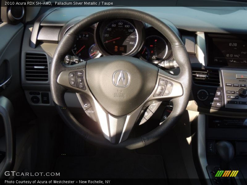 Palladium Silver Metallic / Taupe 2010 Acura RDX SH-AWD
