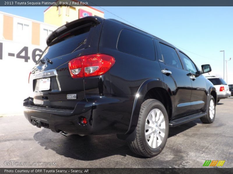 Black / Red Rock 2013 Toyota Sequoia Platinum
