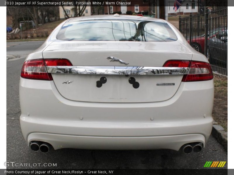 Porcelain White / Warm Charcoal 2010 Jaguar XF XF Supercharged Sedan