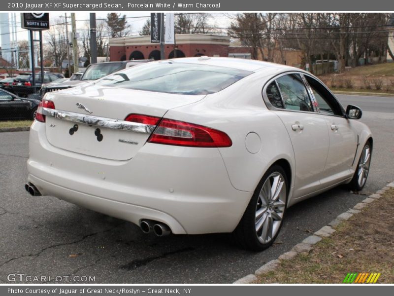 Porcelain White / Warm Charcoal 2010 Jaguar XF XF Supercharged Sedan